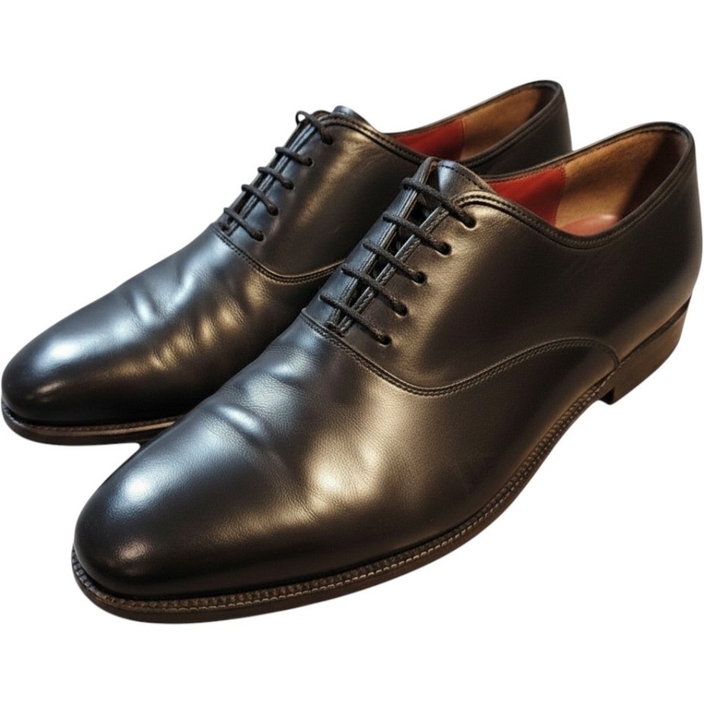 Salvatore Ferragamo Lavorazione Originale Leather‎ Oxford Dress Shoes Italy 10 D